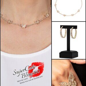 Fluttering Fanatic - 3pc Set - Gold